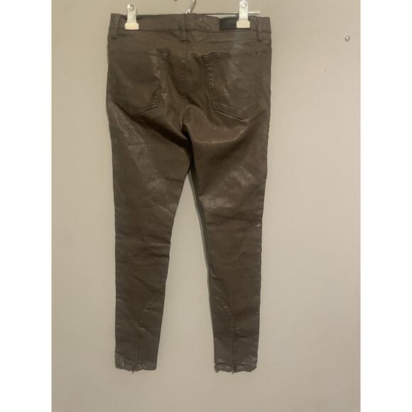 All Saints‎ Brodie Jeans Size 30 Brown Waxed . - Picture 5 of 7